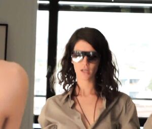 Naked Nina Langensand from sex video of the movie "Hard Stop" | Released in 2012