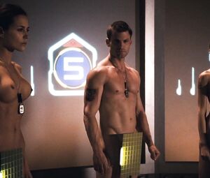 Nudity Video | Cecile Breccia, Tanya van Graan, Nicole Tupper - Starship Troopers 3 (2008)