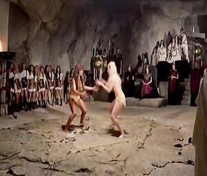 Classic Topless Female Wrestling - Movie Scene