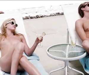 Obscene group sex scenes with one and only movie star Amber Heard from Informers (2008)