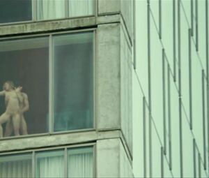 Charmer wants to be drilled by brutal boyfriend being pressed to the window in Shame