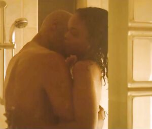 Chocolate MILF Sharon Leal is fucked by black hubby and white lover in Addicted (2014)